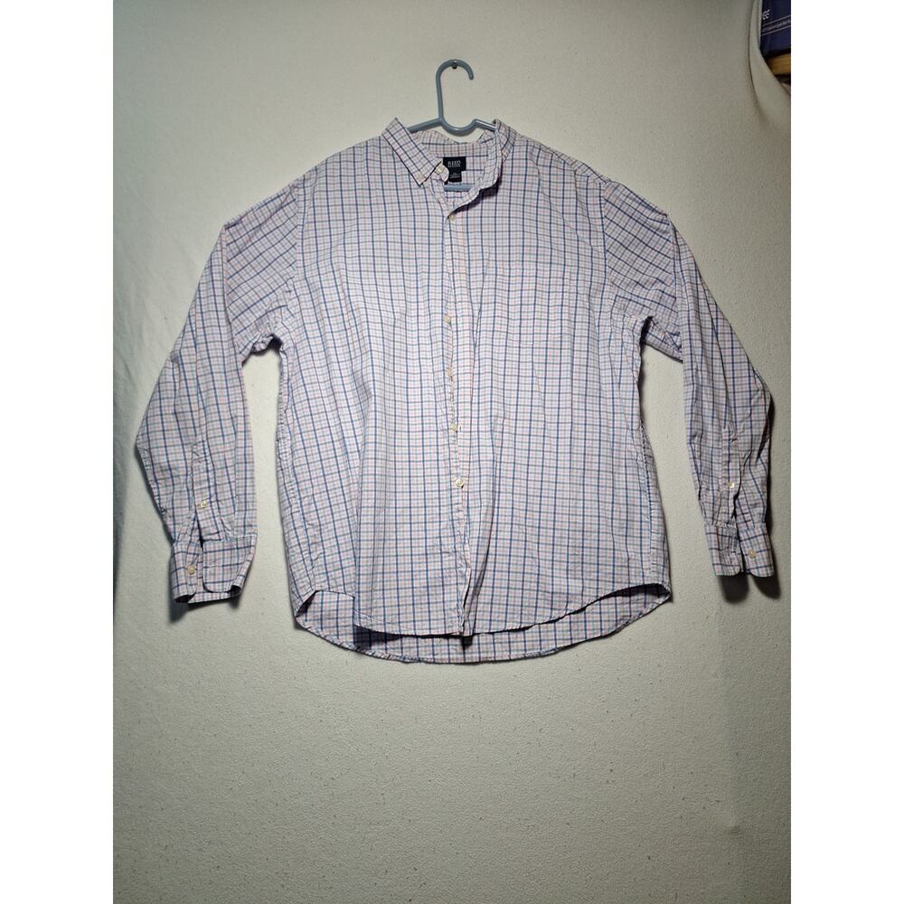 Reed Edward Pink Long Sleeve Button Up Shirt Size XL